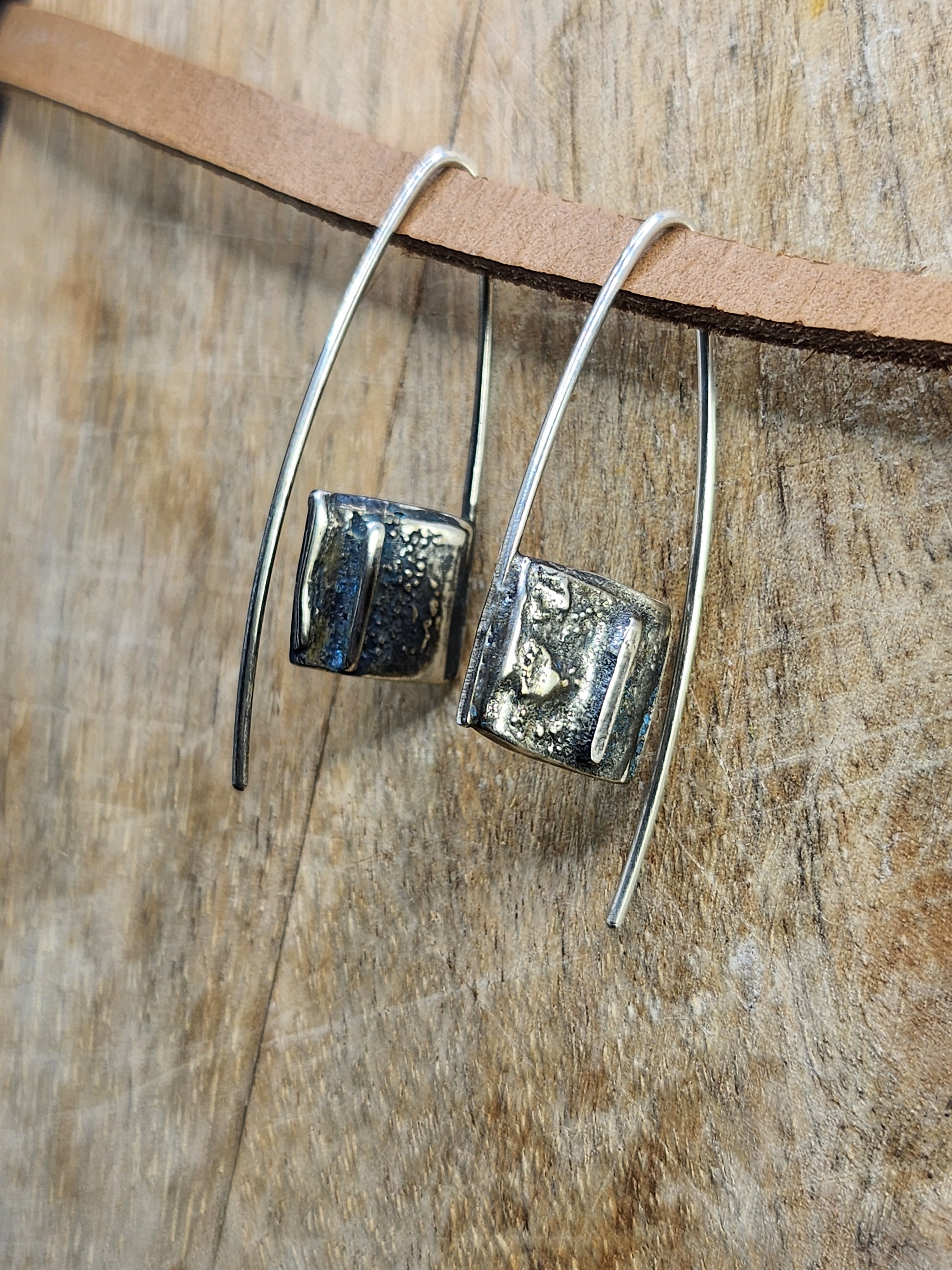 Silver earrings