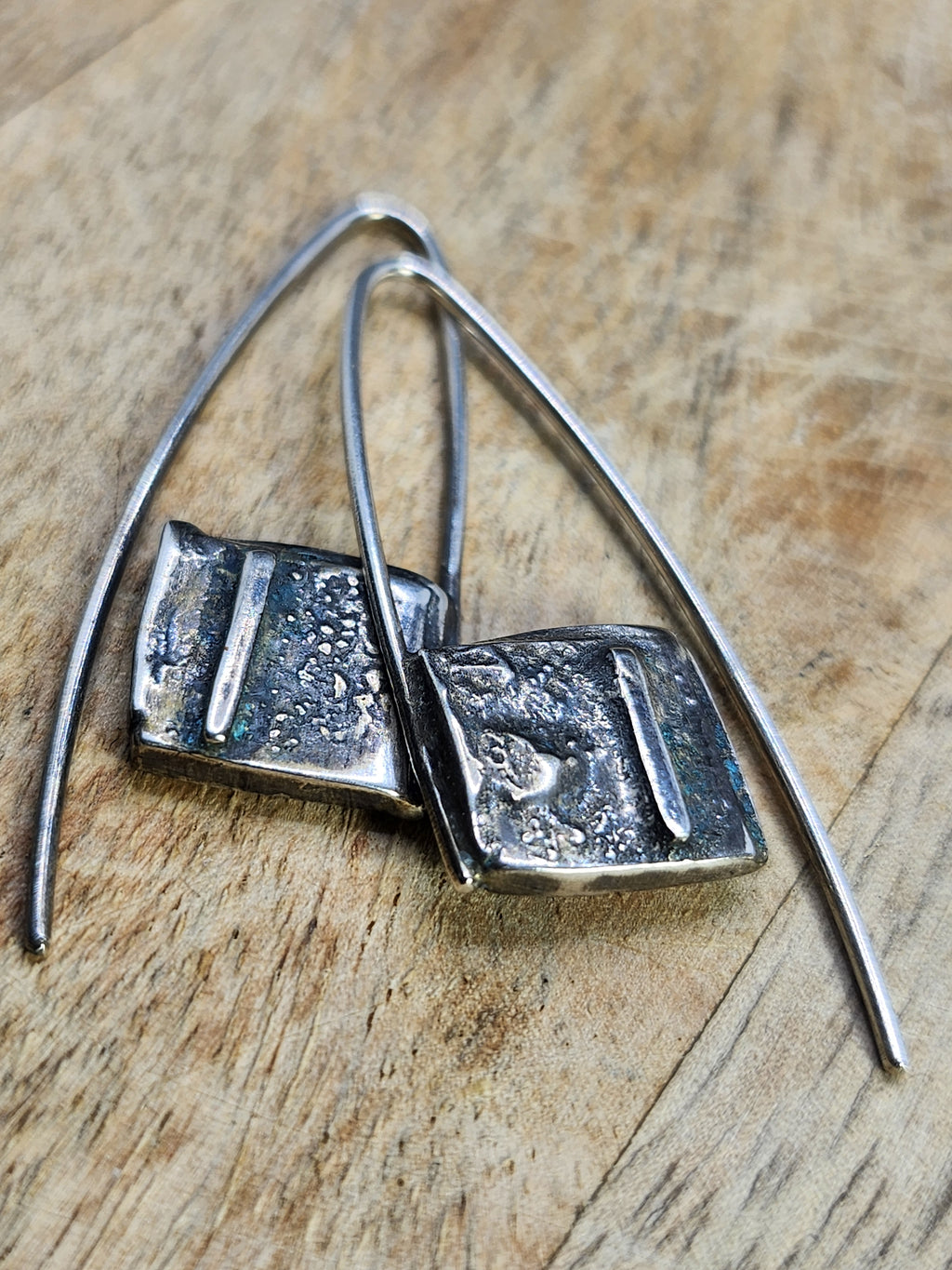 Silver earrings