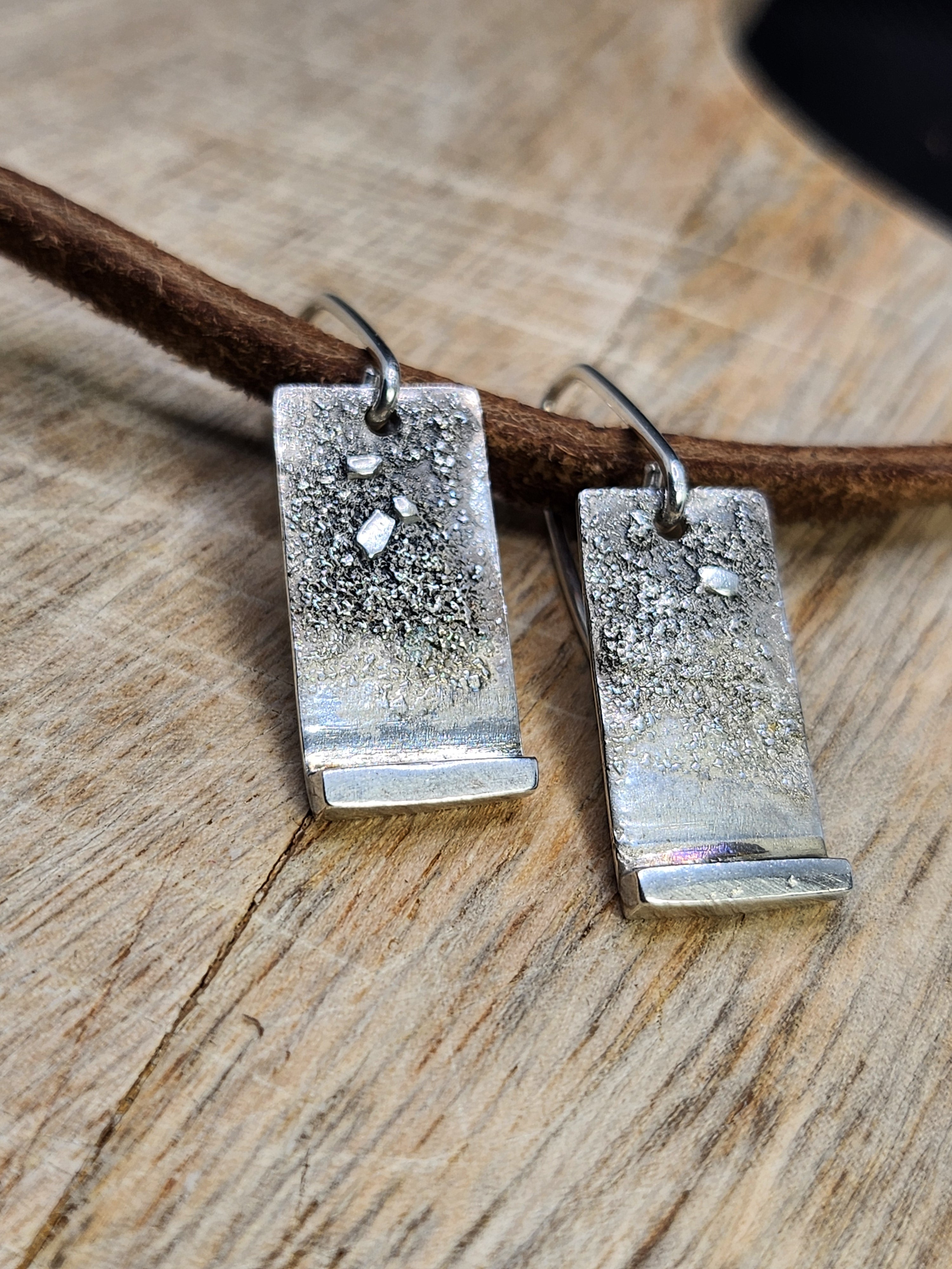 Silver earrings