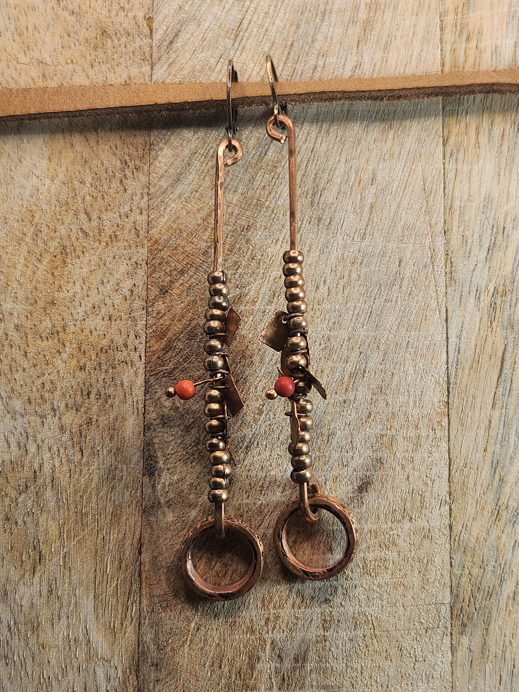 Copper earrings