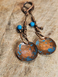 Copper earrings
