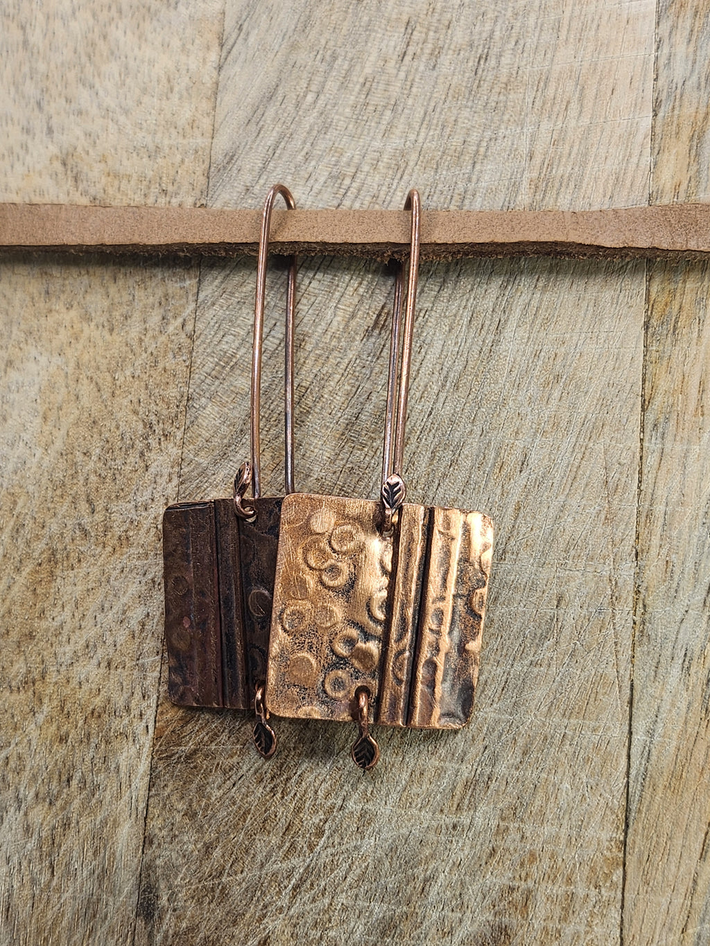 Boucles d'oreilles cuivre